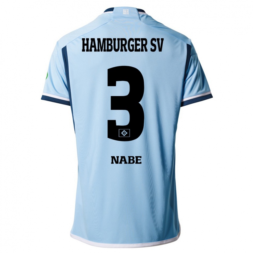 Kandiny Hombre Camiseta Jamal Nabe #3 Azul 2ª Equipación 2023/24 La Camisa Chile