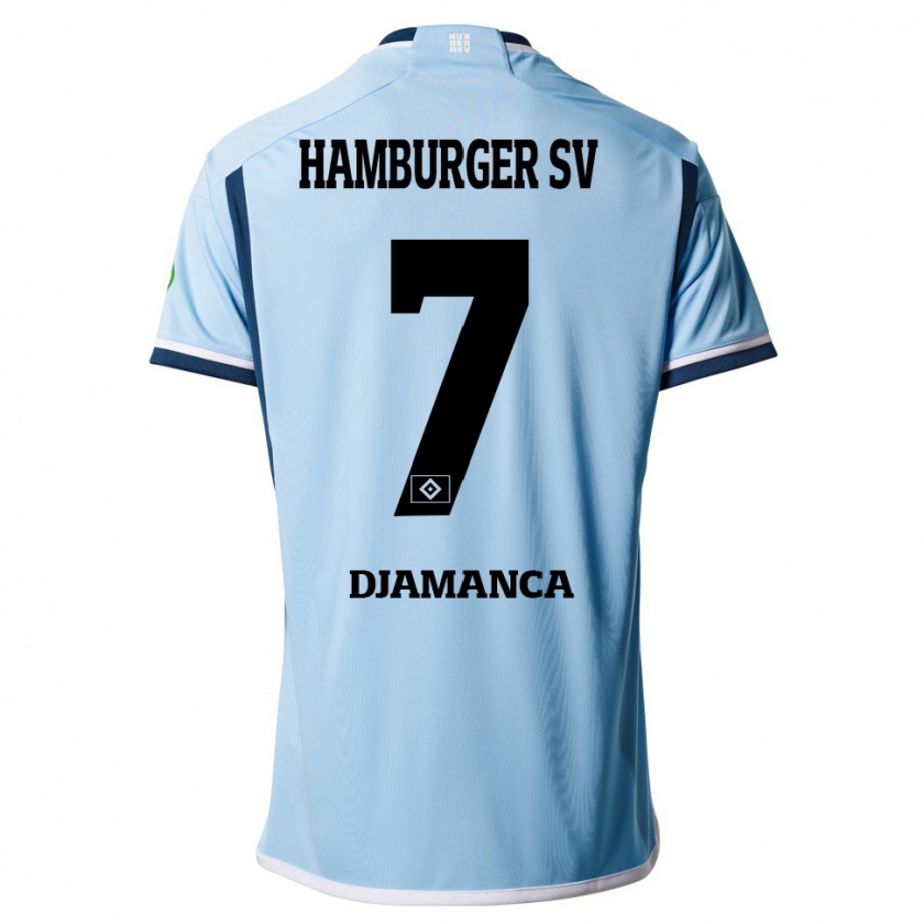 Kandiny Hombre Camiseta Ismaila Djamanca #7 Azul 2ª Equipación 2023/24 La Camisa Chile