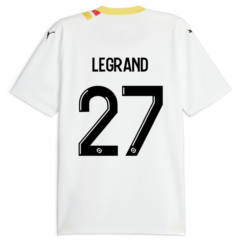 Kandiny Hombre Camiseta Bérénice Legrand #27 Negro 2ª Equipación 2023/24 La Camisa Chile