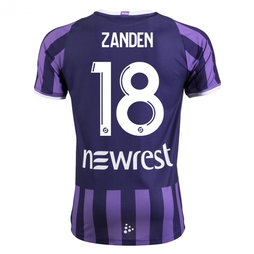 Kandiny Hombre Camiseta Oliver Zandén #18 Morado 2ª Equipación 2023/24 La Camisa Chile