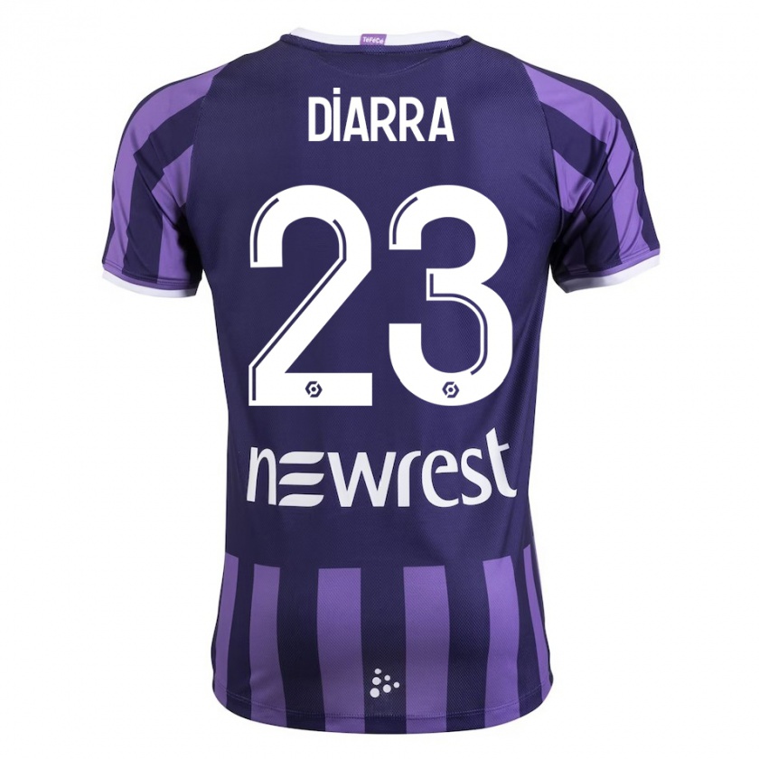 Kandiny Hombre Camiseta Moussa Diarra #23 Morado 2ª Equipación 2023/24 La Camisa Chile