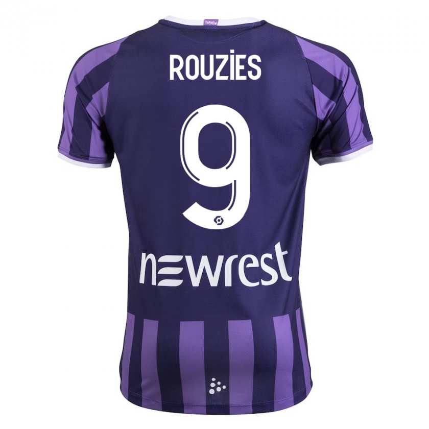 Kandiny Hombre Camiseta Manon Rouzies #9 Morado 2ª Equipación 2023/24 La Camisa Chile