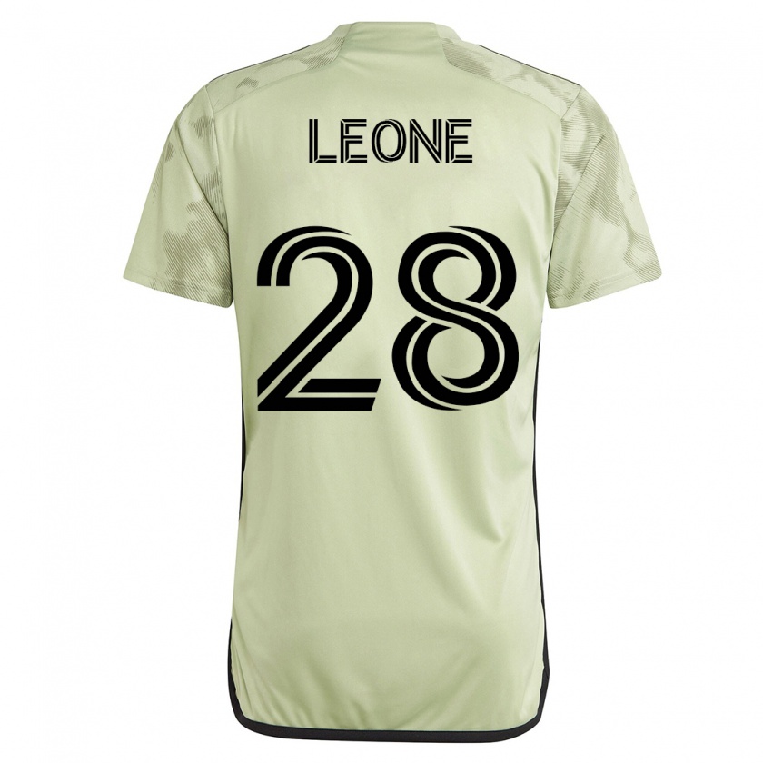 Kandiny Hombre Camiseta Tony Leone #28 Verde 2ª Equipación 2023/24 La Camisa Chile