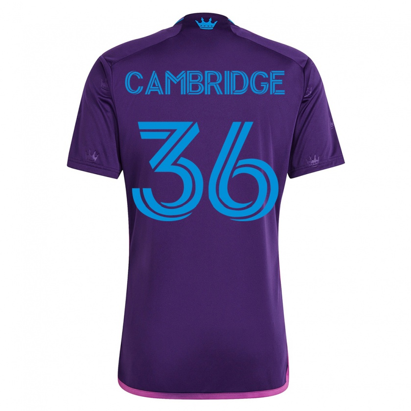 Kandiny Hombre Camiseta Brandon Cambridge #36 Violeta 2ª Equipación 2023/24 La Camisa Chile