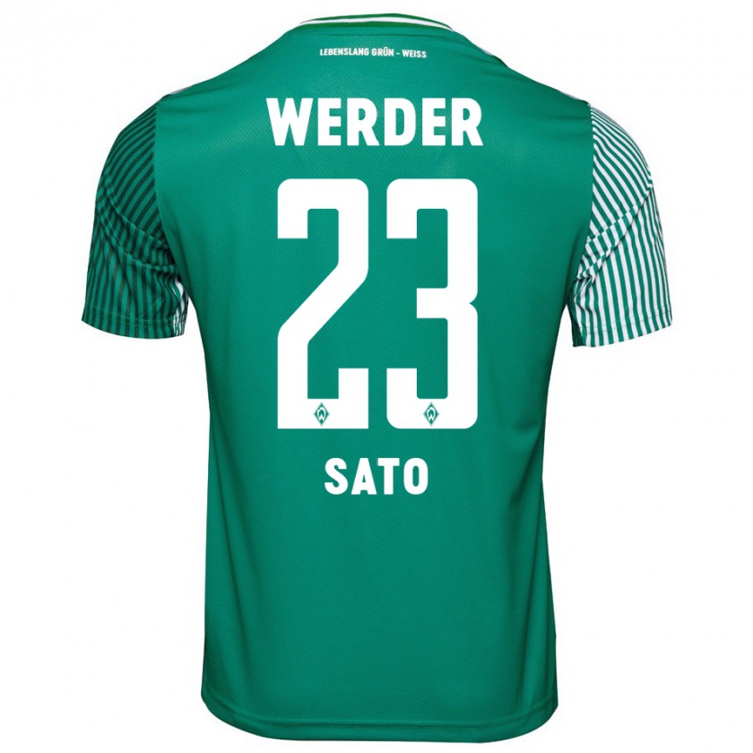 Kandiny Mujer Camiseta Kein Sato #23 Verde 1ª Equipación 2023/24 La Camisa Chile