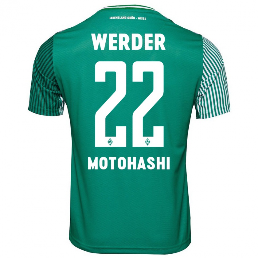 Kandiny Mujer Camiseta Yuzuki Motohashi #22 Verde 1ª Equipación 2023/24 La Camisa Chile