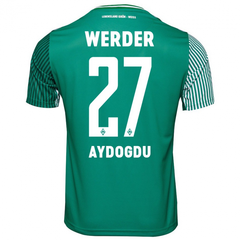 Kandiny Mujer Camiseta Onur Aydogdu #27 Verde 1ª Equipación 2023/24 La Camisa Chile