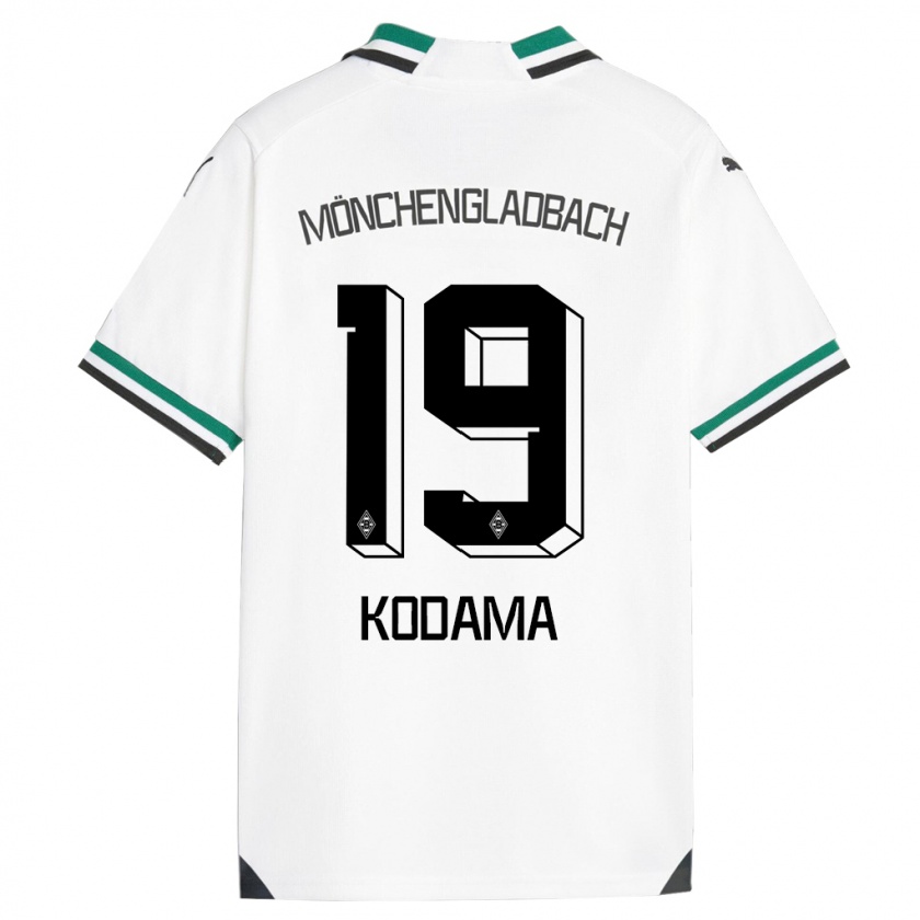 Kandiny Mujer Camiseta Keiko Kodama #19 Blanco Verde 1ª Equipación 2023/24 La Camisa Chile