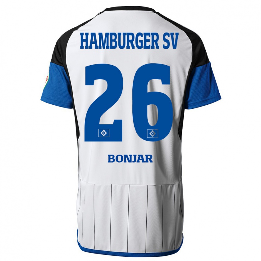 Kandiny Mujer Camiseta Amir Bonjar #26 Blanco 1ª Equipación 2023/24 La Camisa Chile