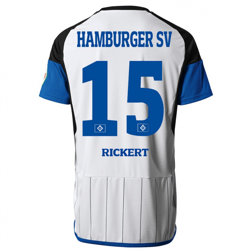 Kandiny Mujer Camiseta Manja Rickert #15 Blanco 1ª Equipación 2023/24 La Camisa Chile