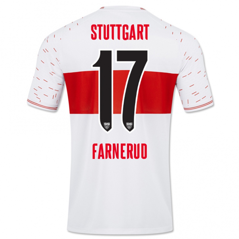 Kandiny Mujer Camiseta Colin Farnerud #17 Blanco 1ª Equipación 2023/24 La Camisa Chile