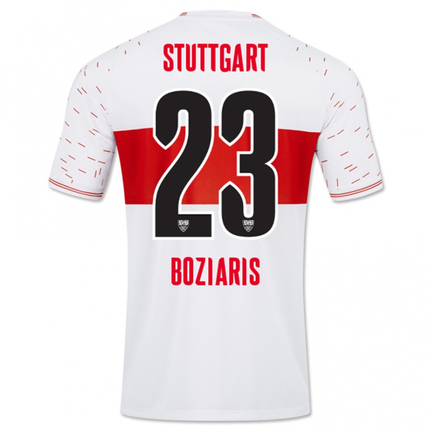 Kandiny Mujer Camiseta Giannis Boziaris #23 Blanco 1ª Equipación 2023/24 La Camisa Chile