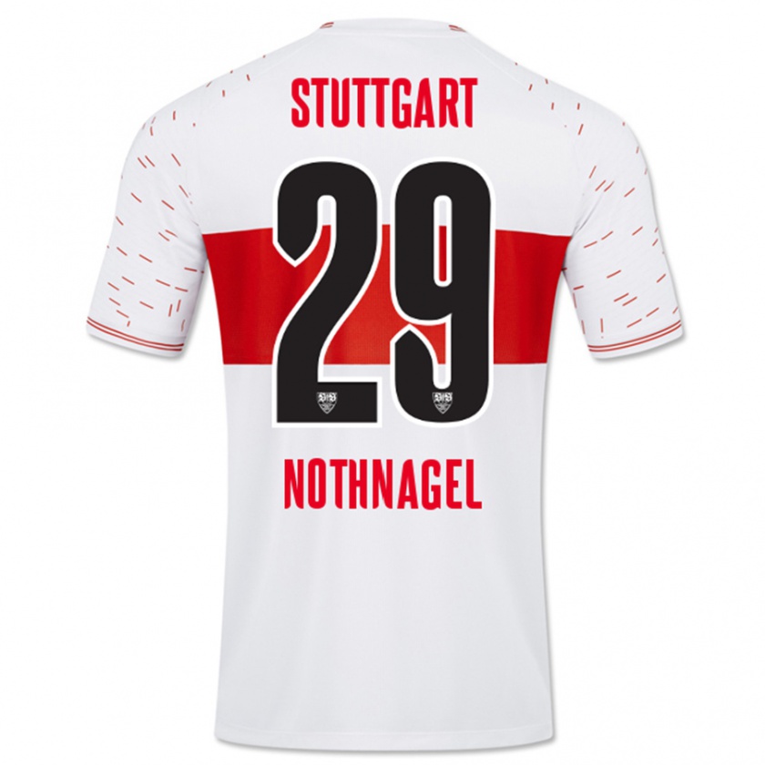 Kandiny Mujer Camiseta Dominik Nothnagel #29 Blanco 1ª Equipación 2023/24 La Camisa Chile