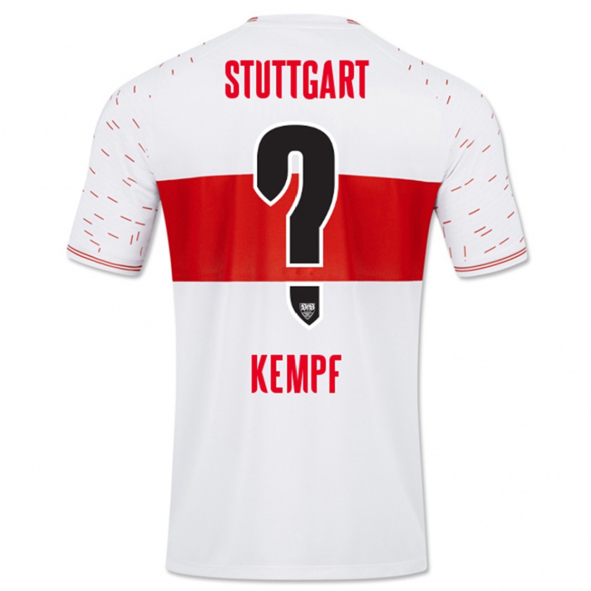 Kandiny Mujer Camiseta Karl Kempf #0 Blanco 1ª Equipación 2023/24 La Camisa Chile