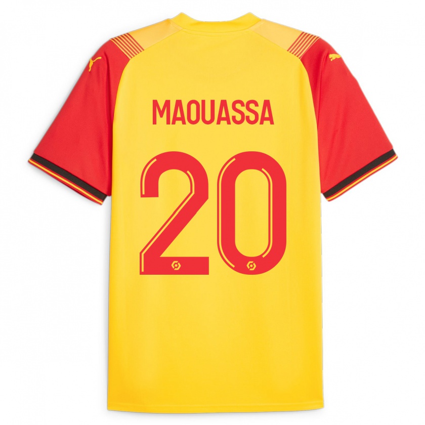 Kandiny Mujer Camiseta Faitout Maouassa #20 Amarillo 1ª Equipación 2023/24 La Camisa Chile