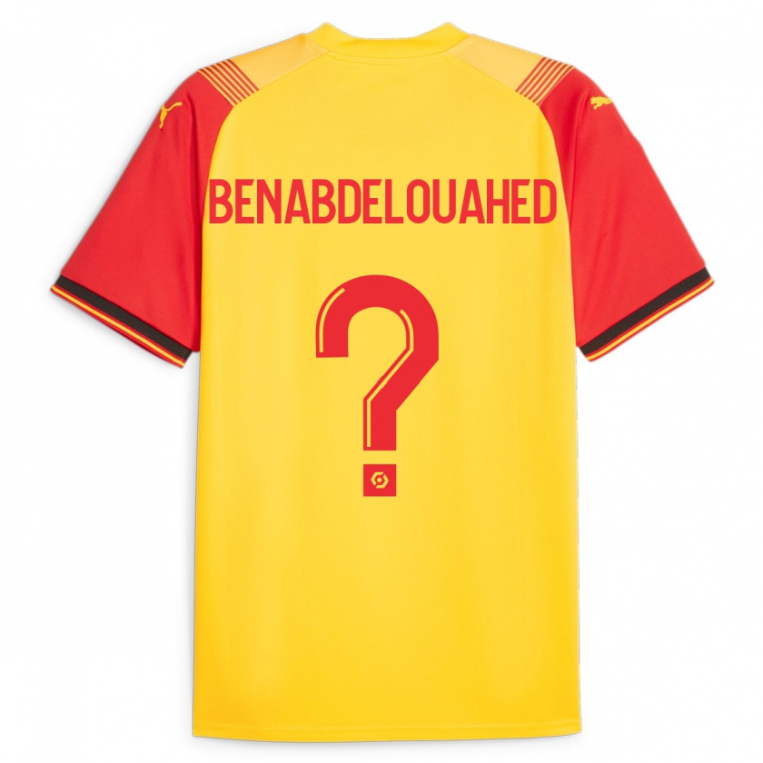 Kandiny Mujer Camiseta Kaïs Benabdelouahed #0 Amarillo 1ª Equipación 2023/24 La Camisa Chile