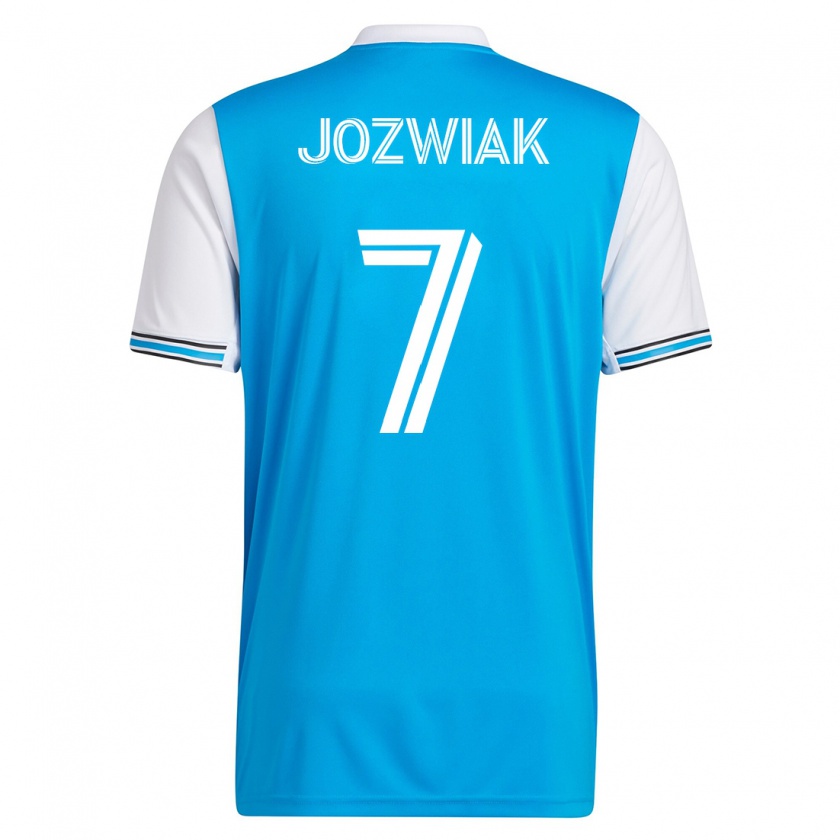 Kandiny Mujer Camiseta Kamil Józwiak #7 Azul 1ª Equipación 2023/24 La Camisa Chile