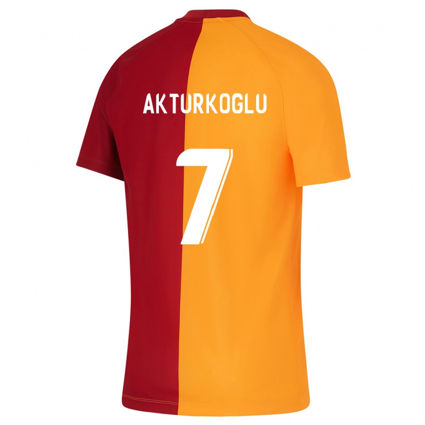 Kandiny Mujer Camiseta Kerem Aktürkoğlu #7 Naranja 1ª Equipación 2023/24 La Camisa Chile