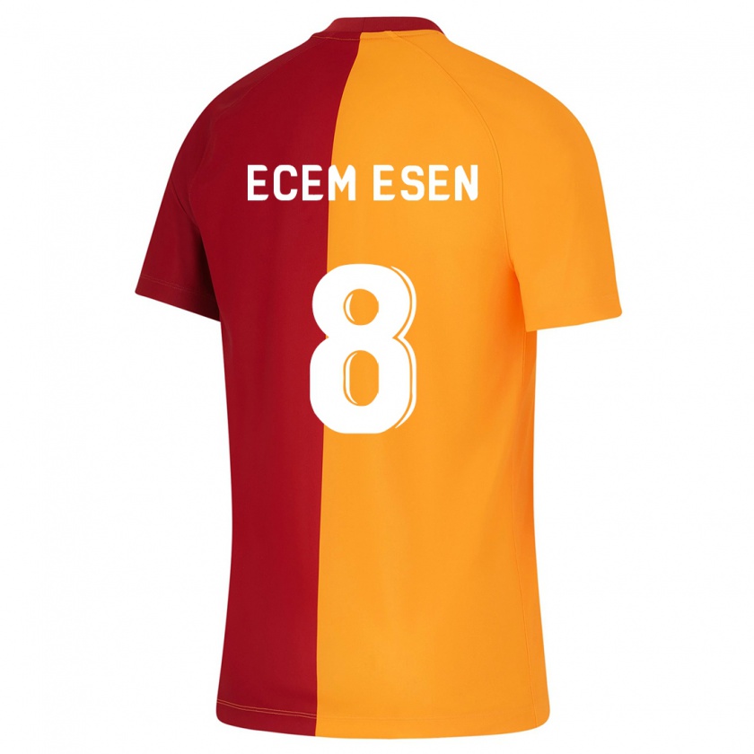 Kandiny Mujer Camiseta Emine Ecem Esen #8 Naranja 1ª Equipación 2023/24 La Camisa Chile