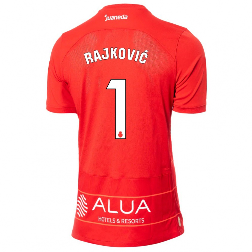 Kandiny Mujer Camiseta Predrag Rajkovic #1 Rojo 1ª Equipación 2023/24 La Camisa Chile