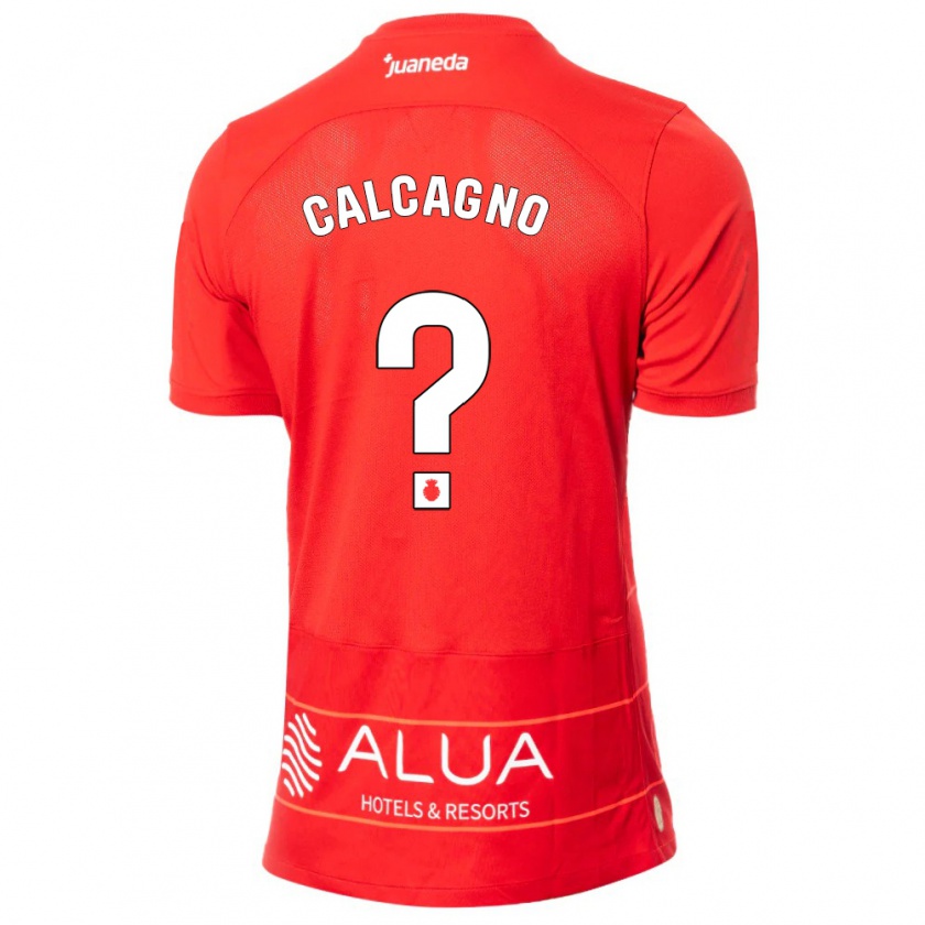 Kandiny Mujer Camiseta Bruno Calcagno #0 Rojo 1ª Equipación 2023/24 La Camisa Chile