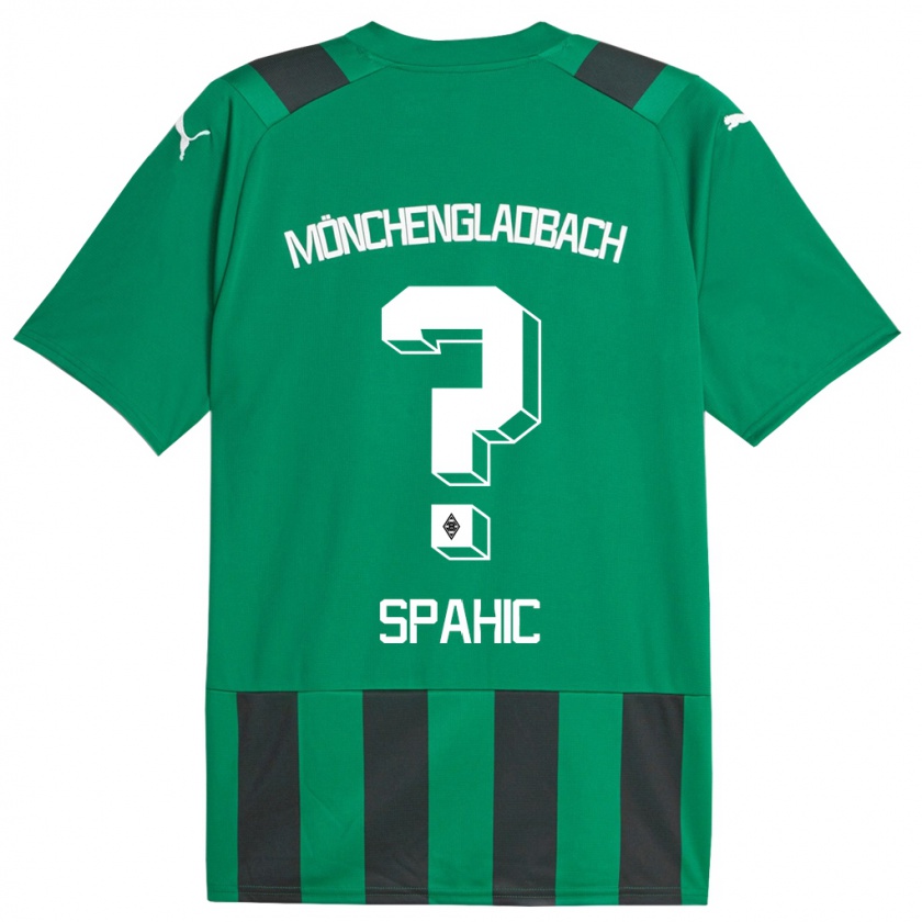 Kandiny Mujer Camiseta Armin Spahic #0 Verde Negro 2ª Equipación 2023/24 La Camisa Chile