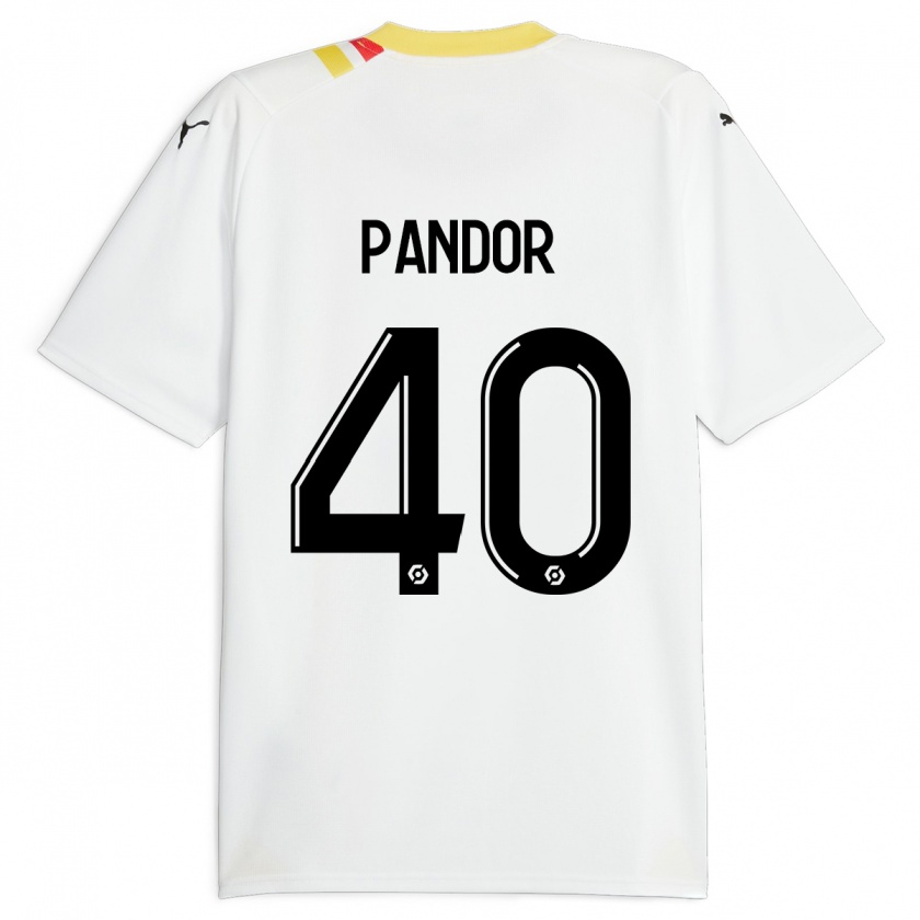 Kandiny Mujer Camiseta Yannick Pandor #40 Negro 2ª Equipación 2023/24 La Camisa Chile