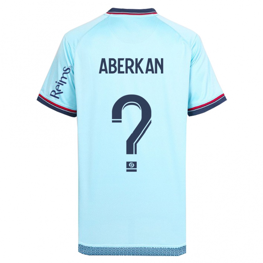 Kandiny Mujer Camiseta Yassine Aberkan #0 Cielo Azul 2ª Equipación 2023/24 La Camisa Chile