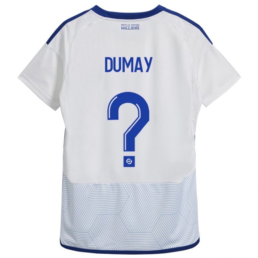 Kandiny Mujer Camiseta Yoann Dumay #0 Blanco 2ª Equipación 2023/24 La Camisa Chile