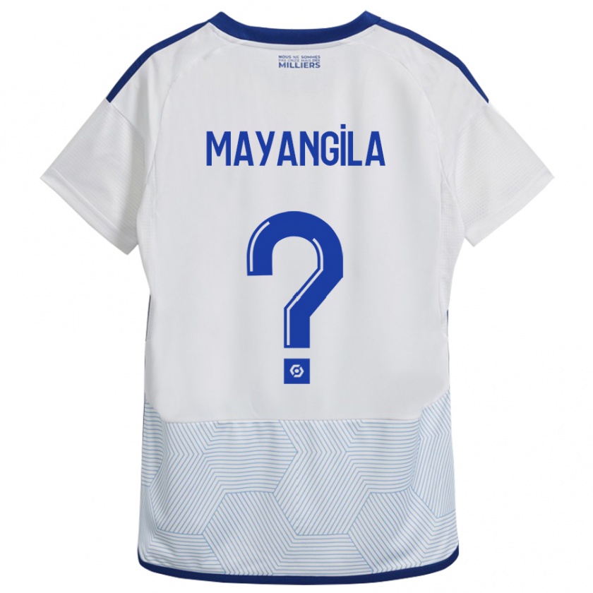 Kandiny Mujer Camiseta Ryan Tutu Mayangila #0 Blanco 2ª Equipación 2023/24 La Camisa Chile