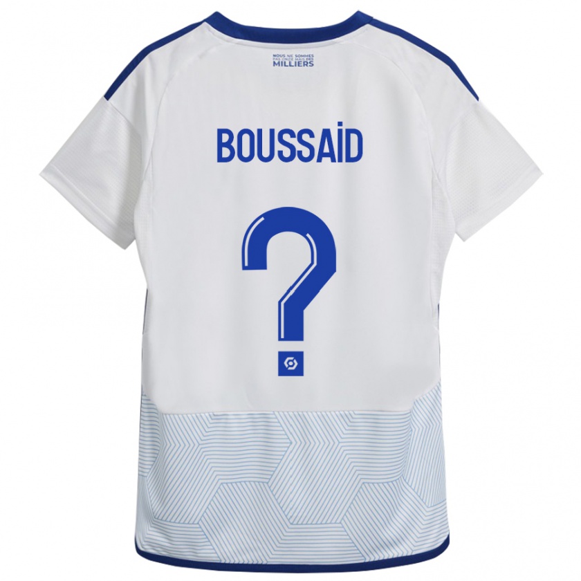 Kandiny Mujer Camiseta Willsem Boussaid #0 Blanco 2ª Equipación 2023/24 La Camisa Chile