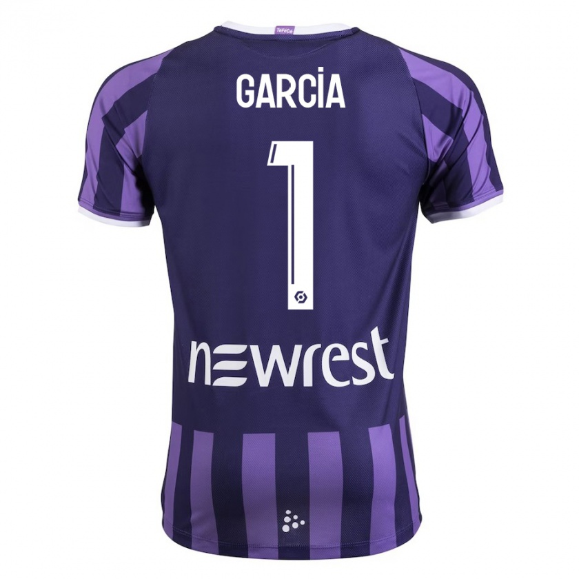 Kandiny Mujer Camiseta Deborah Garcia #1 Morado 2ª Equipación 2023/24 La Camisa Chile