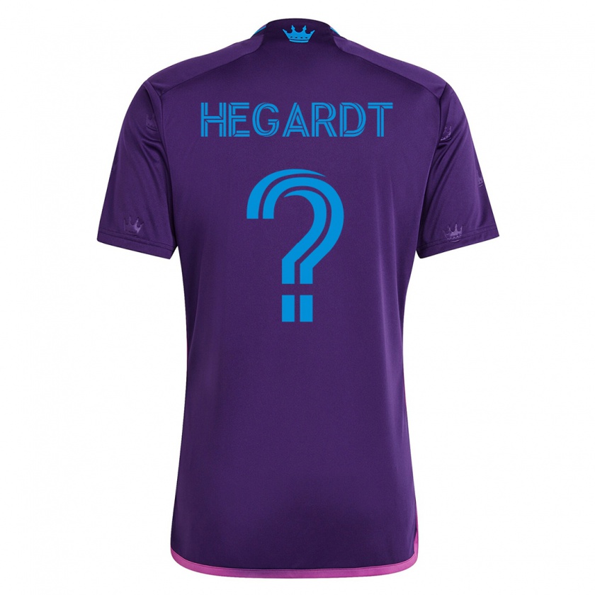 Kandiny Mujer Camiseta Chris Hegardt #0 Violeta 2ª Equipación 2023/24 La Camisa Chile