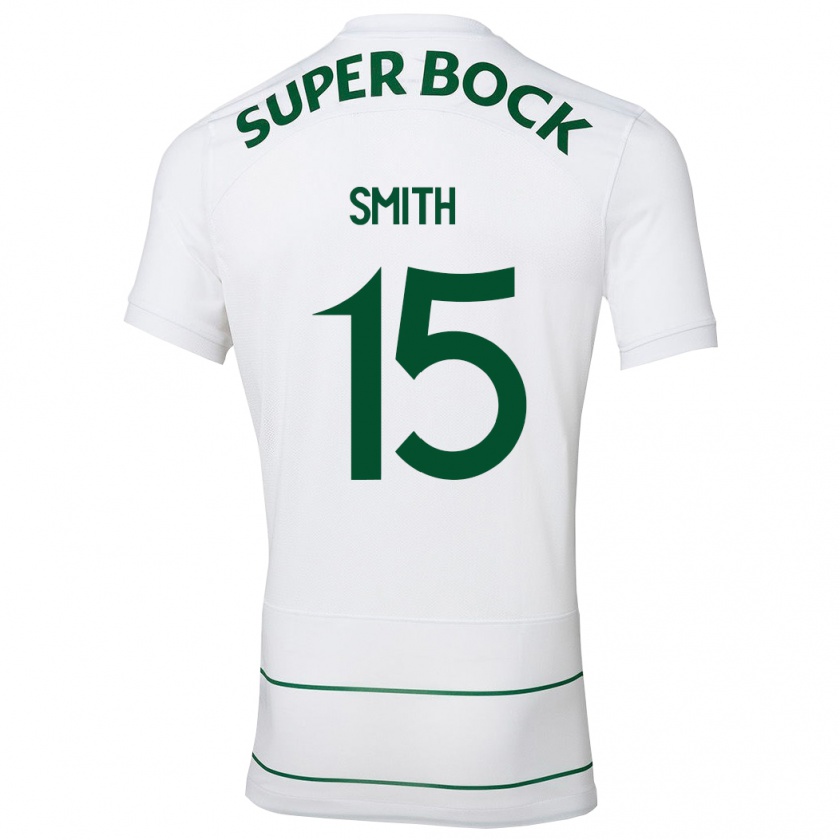 Kandiny Mujer Camiseta Olivia Smith #15 Blanco 2ª Equipación 2023/24 La Camisa Chile