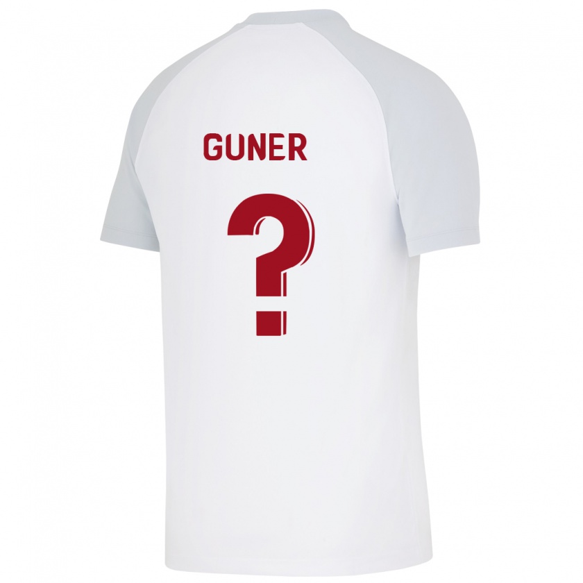 Kandiny Mujer Camiseta Batuhan Güner #0 Blanco 2ª Equipación 2023/24 La Camisa Chile