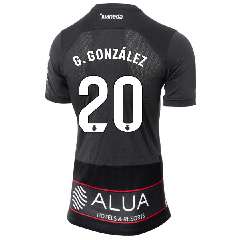 Kandiny Mujer Camiseta Giovanni González #20 Negro 2ª Equipación 2023/24 La Camisa Chile