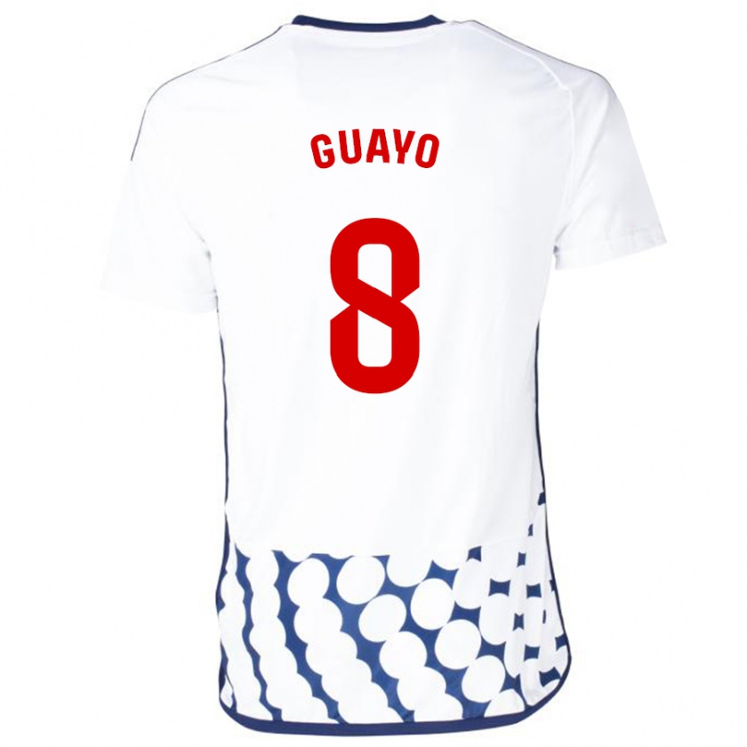 Kandiny Mujer Camiseta Guayo #8 Blanco 2ª Equipación 2023/24 La Camisa Chile