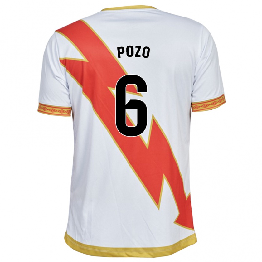 Kandiny Niño Camiseta José Pozo #6 Blanco 1ª Equipación 2023/24 La Camisa Chile