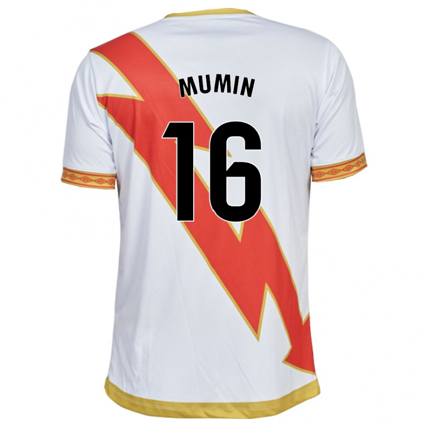 Kandiny Niño Camiseta Abdul Mumin #16 Blanco 1ª Equipación 2023/24 La Camisa Chile