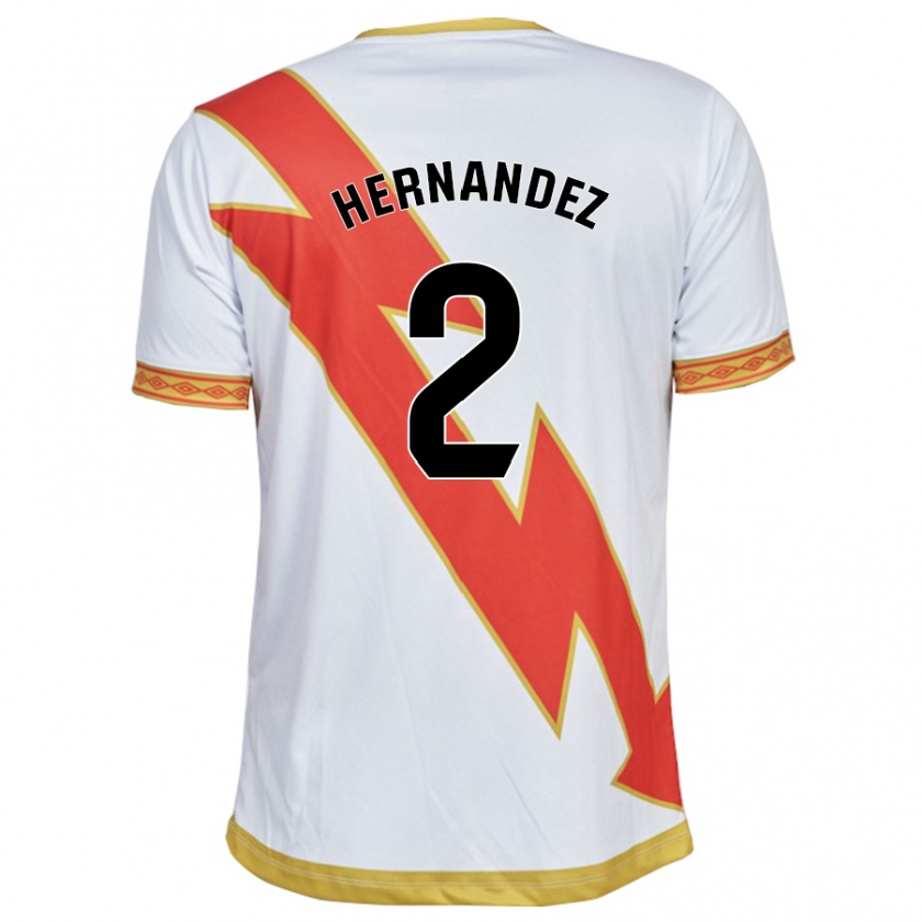 Kandiny Niño Camiseta Marco Hernández #2 Blanco 1ª Equipación 2023/24 La Camisa Chile