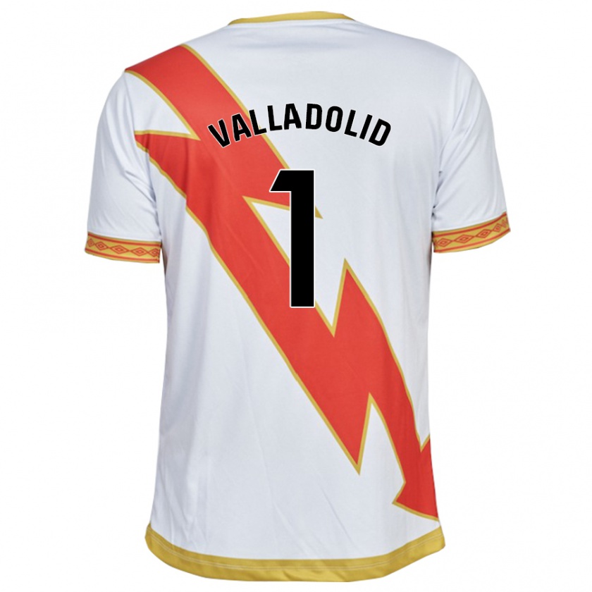 Kandiny Niño Camiseta Miriam Valladolid Sánchez #1 Blanco 1ª Equipación 2023/24 La Camisa Chile