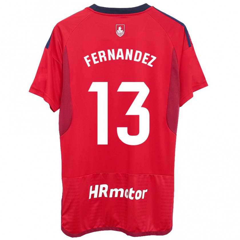 Kandiny Niño Camiseta Aitor Fernández #13 Rojo 1ª Equipación 2023/24 La Camisa Chile