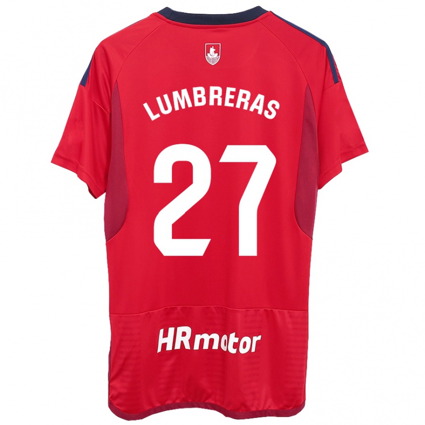 Kandiny Niño Camiseta Carlos Lumbreras #27 Rojo 1ª Equipación 2023/24 La Camisa Chile