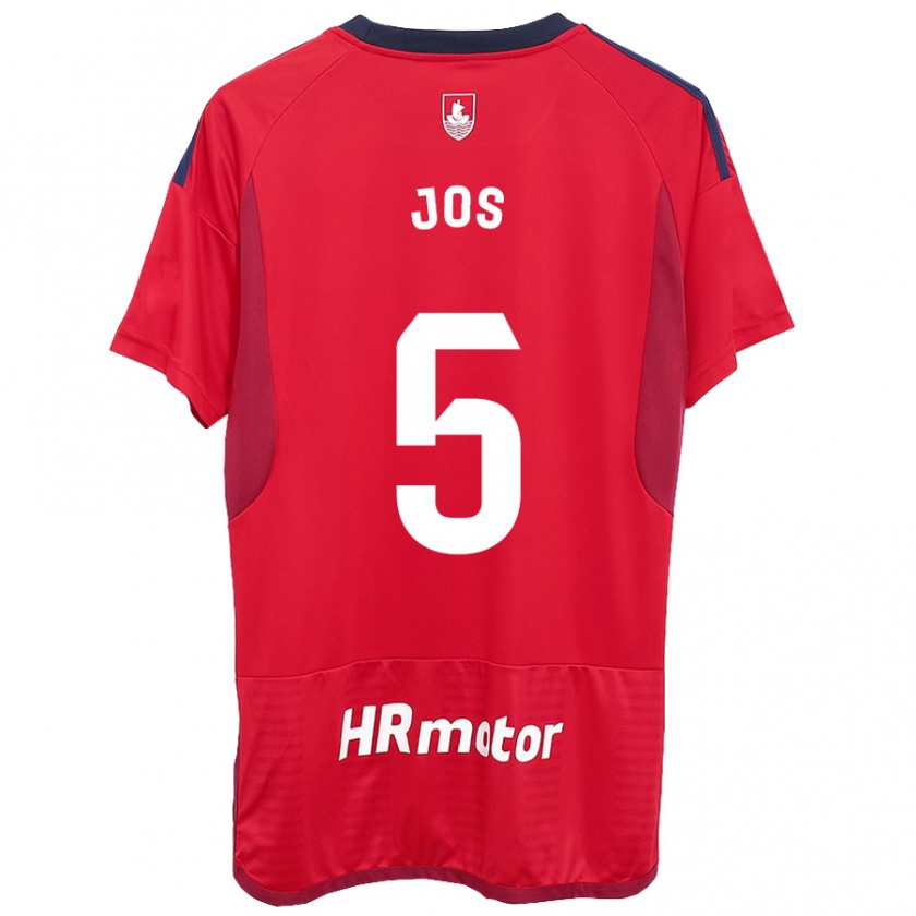 Kandiny Niño Camiseta Josune Urdaniz Maurin #5 Rojo 1ª Equipación 2023/24 La Camisa Chile