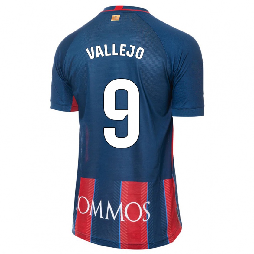 Kandiny Niño Camiseta Hugo Vallejo #9 Armada 1ª Equipación 2023/24 La Camisa Chile