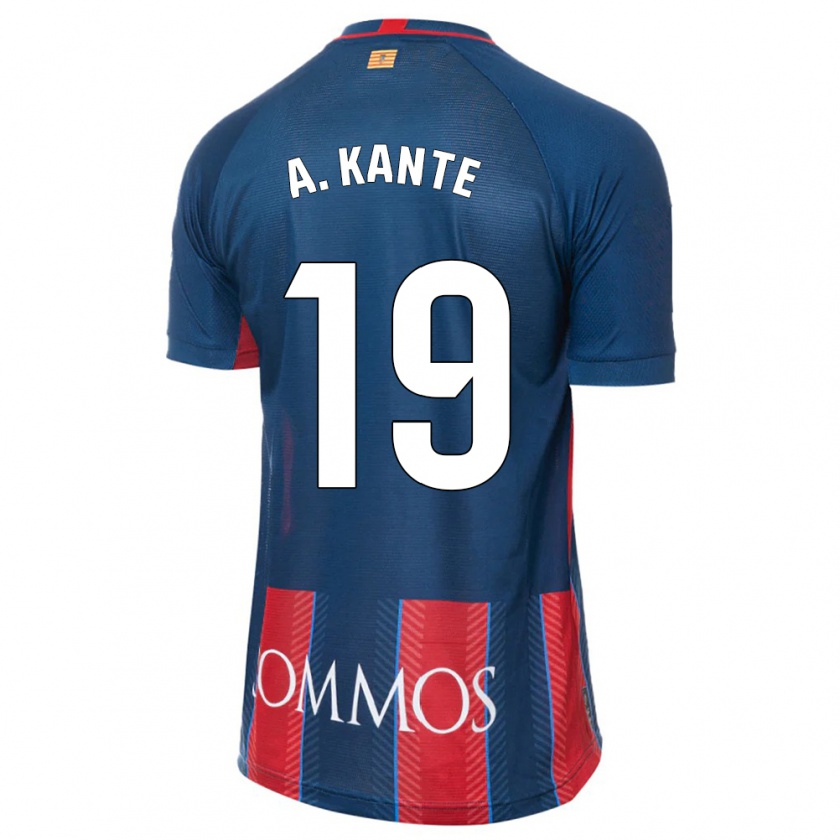 Kandiny Niño Camiseta Abou Kanté #19 Armada 1ª Equipación 2023/24 La Camisa Chile