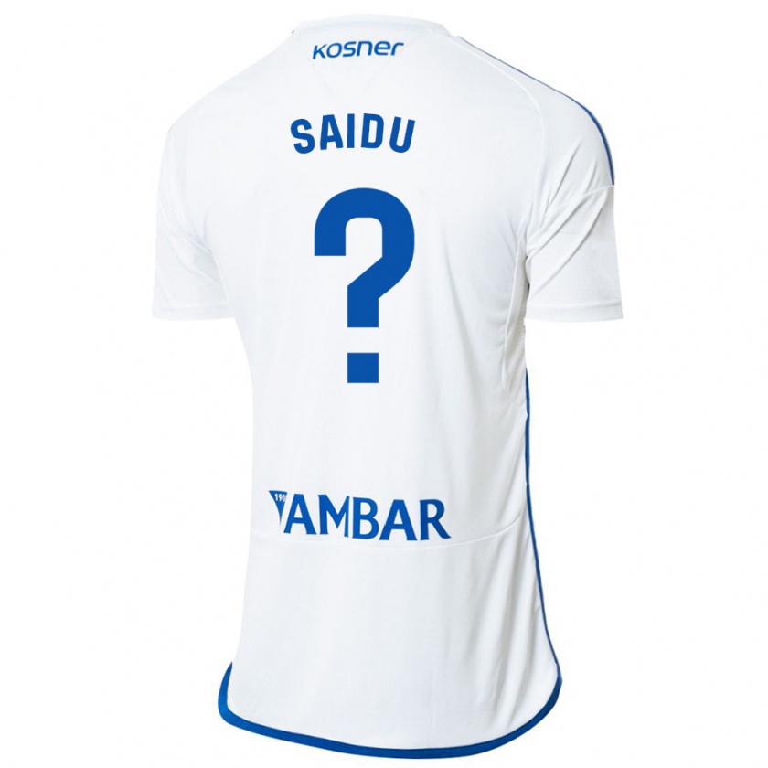 Kandiny Niño Camiseta Yussif Saidu #0 Blanco 1ª Equipación 2023/24 La Camisa Chile