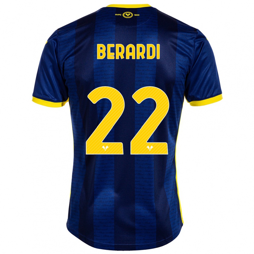 Kandiny Niño Camiseta Alessandro Berardi #22 Armada 1ª Equipación 2023/24 La Camisa Chile