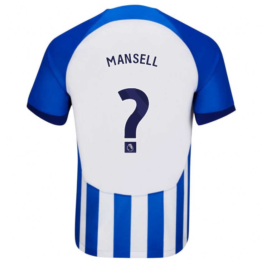 Kandiny Niño Camiseta Alfie Mansell #0 Azul 1ª Equipación 2023/24 La Camisa Chile