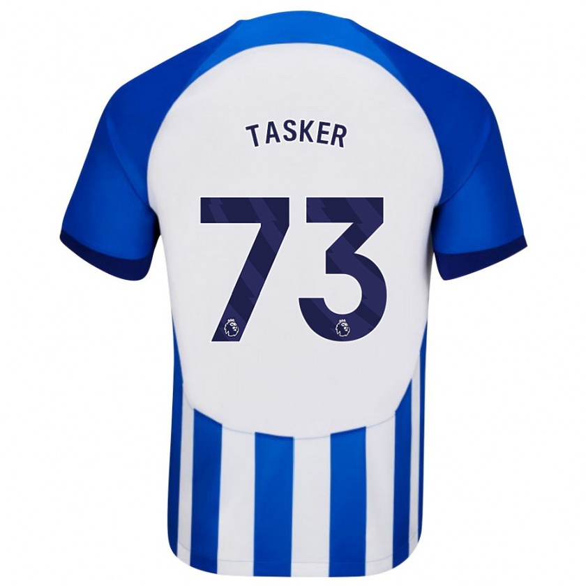 Kandiny Niño Camiseta Charlie Tasker #73 Azul 1ª Equipación 2023/24 La Camisa Chile